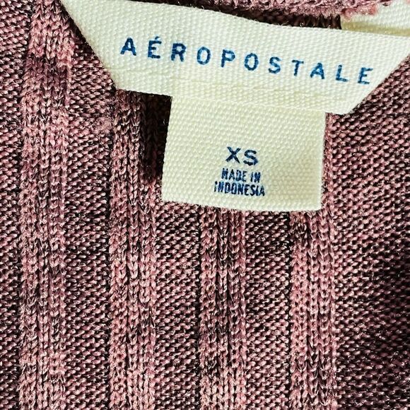 Aeropostale Lilac Ribbed Knit Cardigan XS - Picture 5 of 8